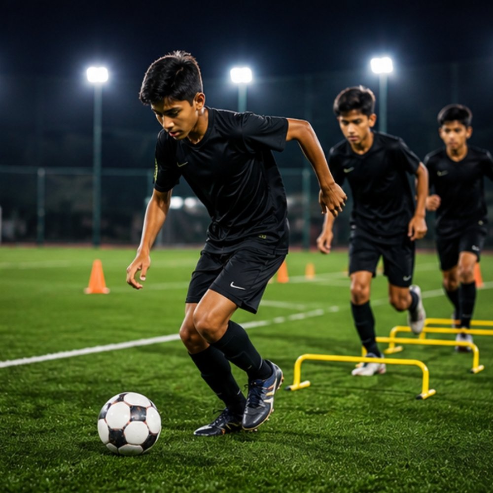 Youth football coaching