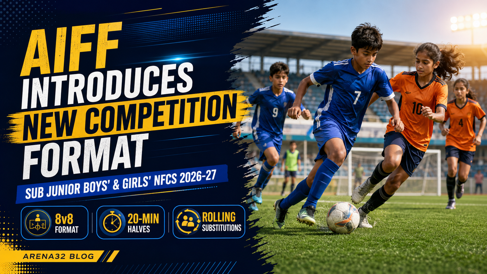 AIFF Introduces New 8v8 Format for Sub Junior Boys & Girls NFC 2026-27